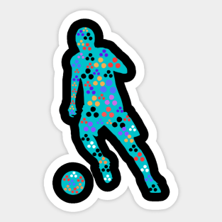 Polka Dot Soccer Sticker